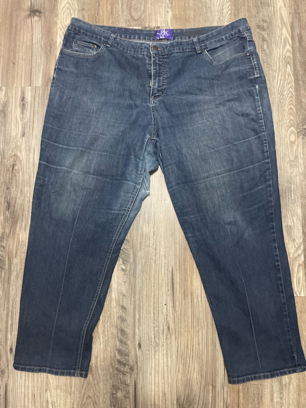 Just My Size Women’s Boyfriend Jeans - Dark Blue Wash